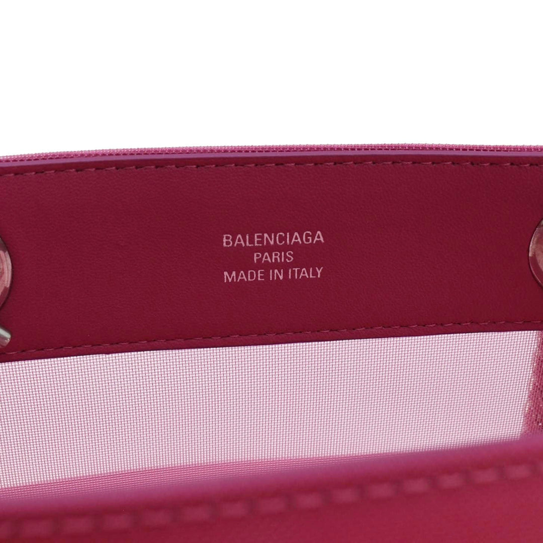 Top Quality Balenciaga Duty Free Mesh Tote Bag Fuchsia