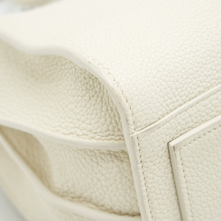 Saint Laurent (YSL) Sac De Jour Tote Bag Calfskin White SHW