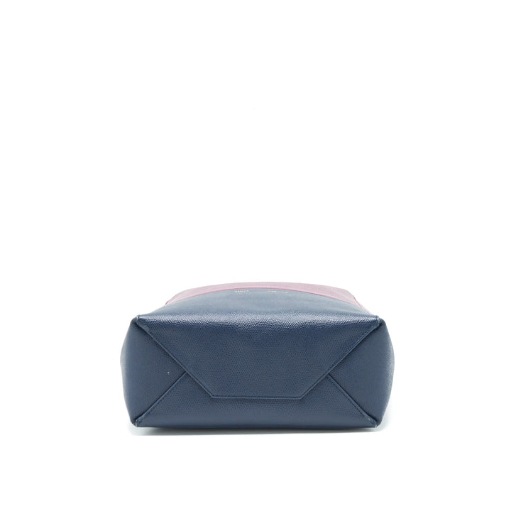 Top Quality Celine Small Vertical Cabas Bag Plum/Steel blue