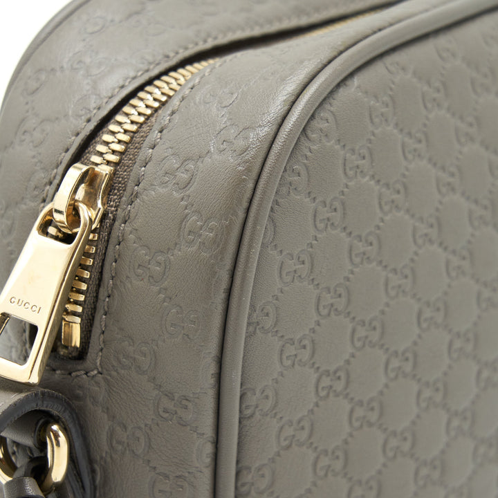 Gucci Guccissima Crossbody Bag Grey