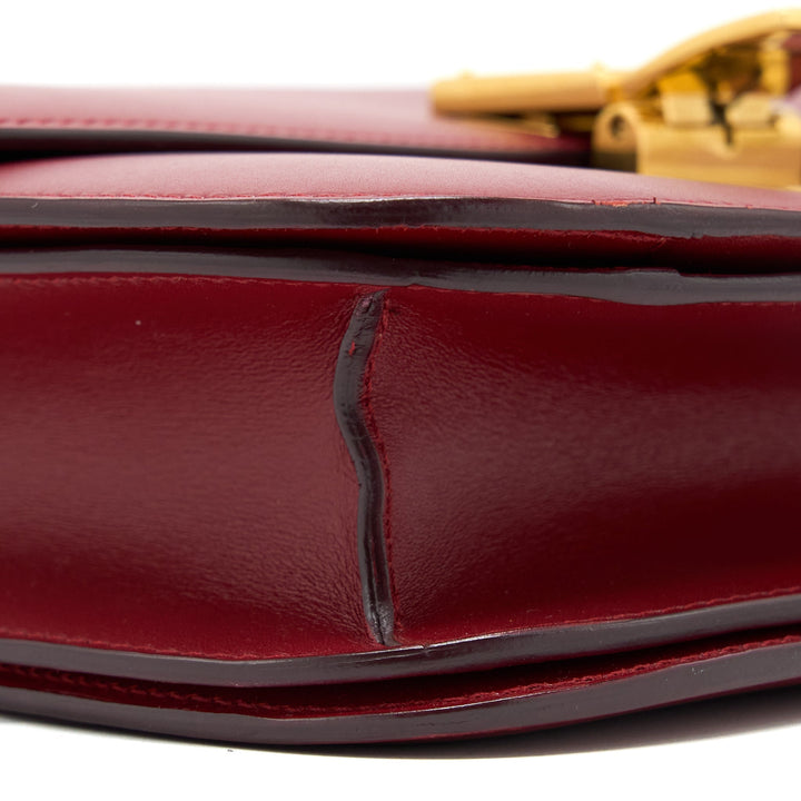 Celine Medium Classic Box Calfskin Red