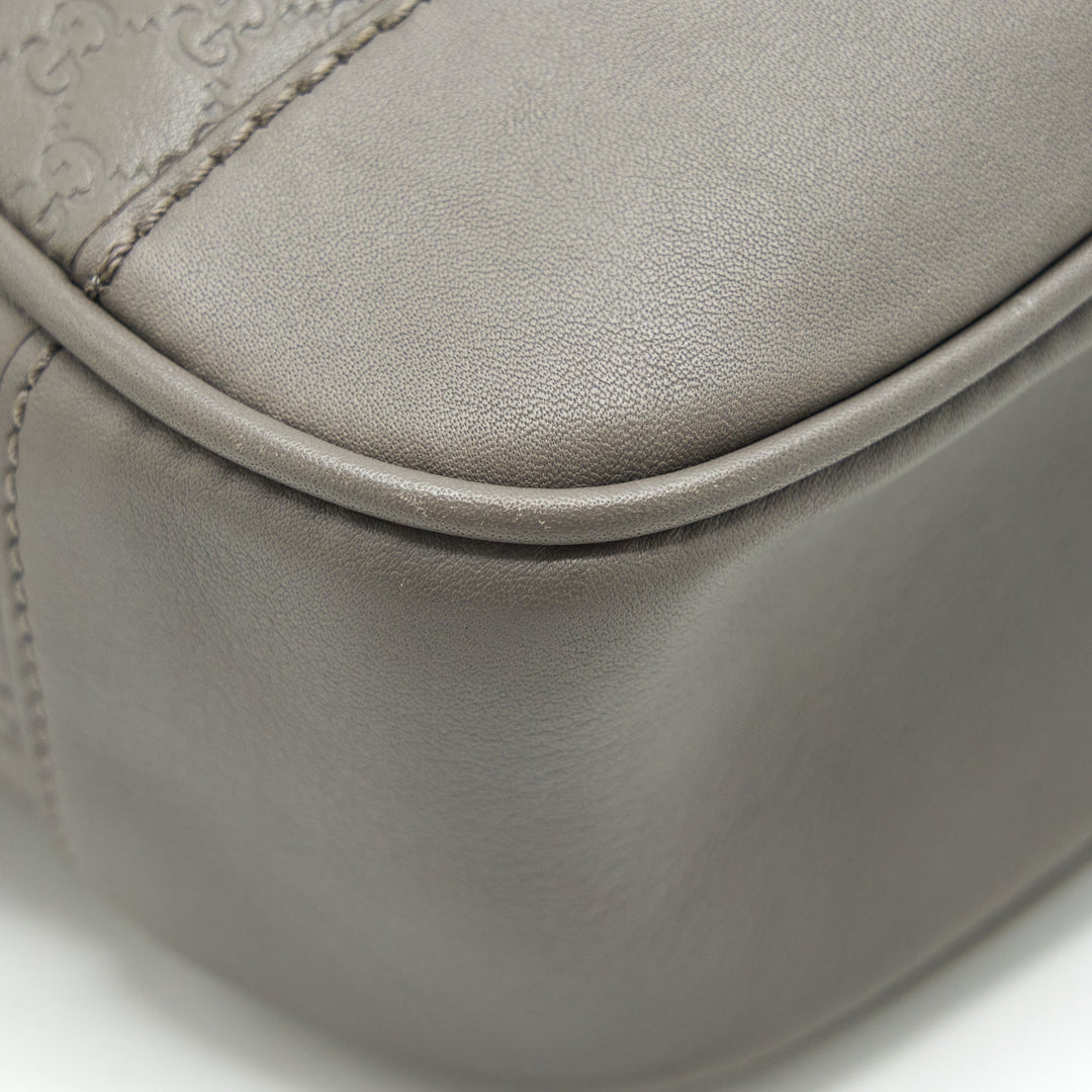 Gucci Guccissima Crossbody Bag Grey