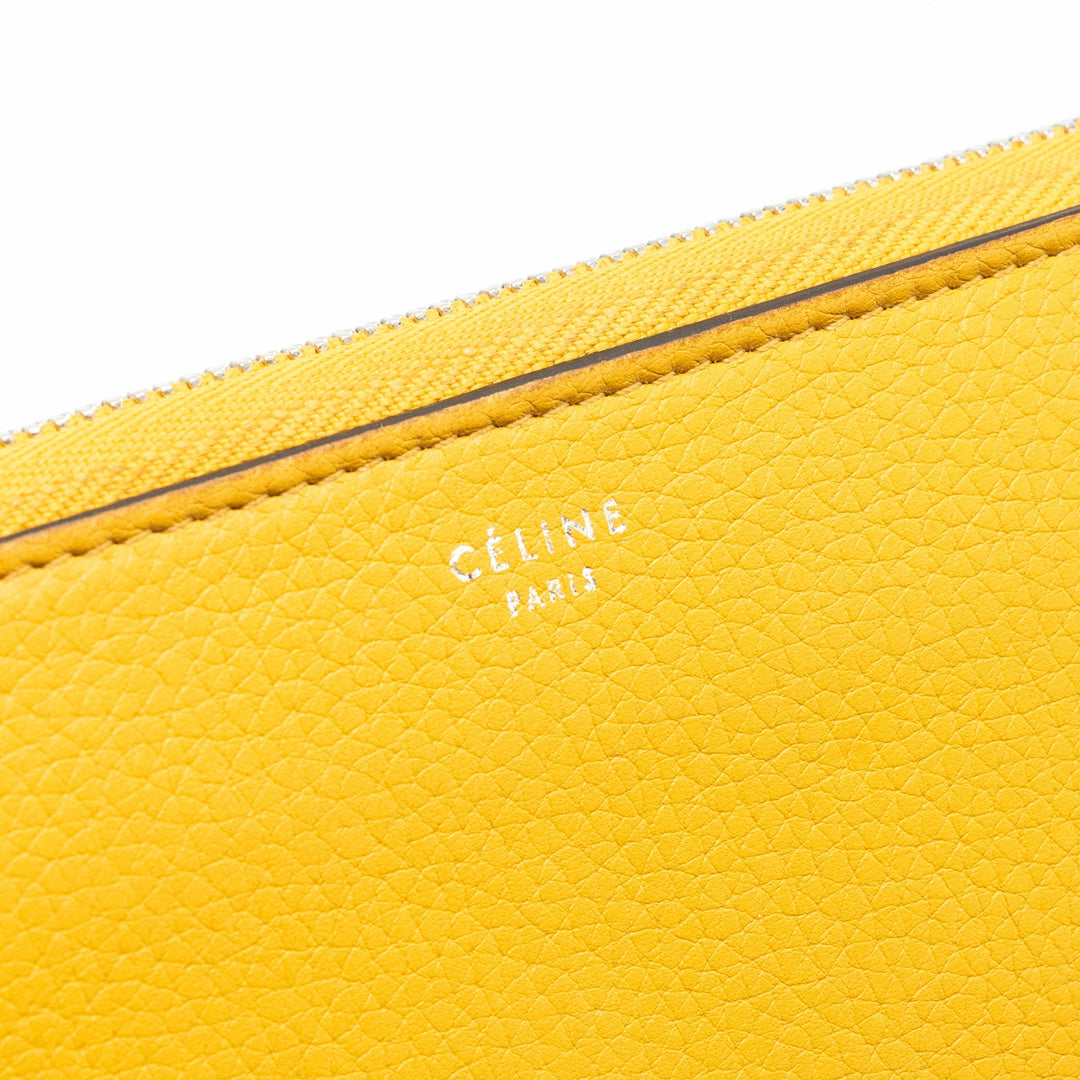 Top Quality Celine zip long wallet calfskin yellow