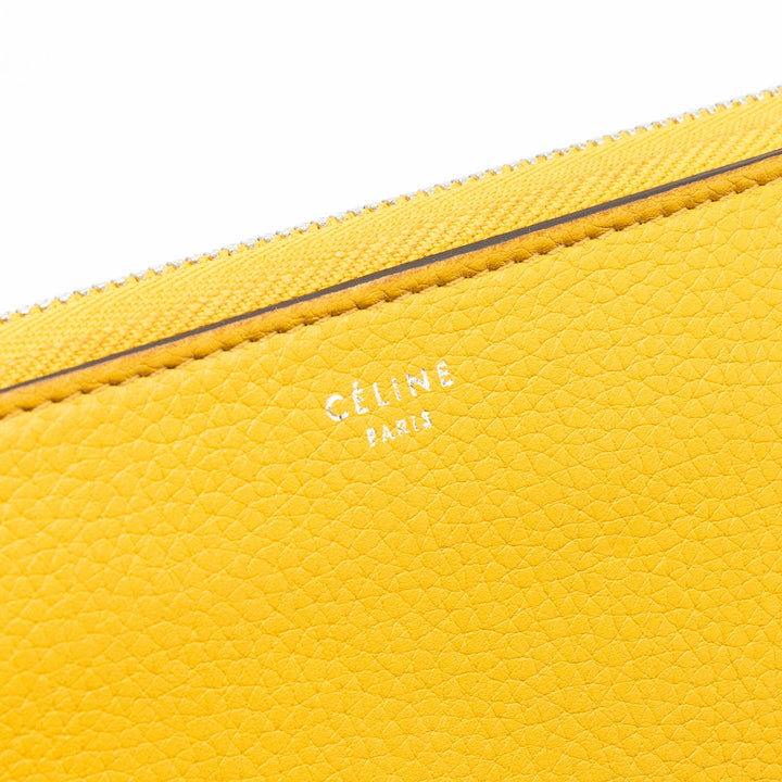Top Quality Celine zip long wallet calfskin yellow