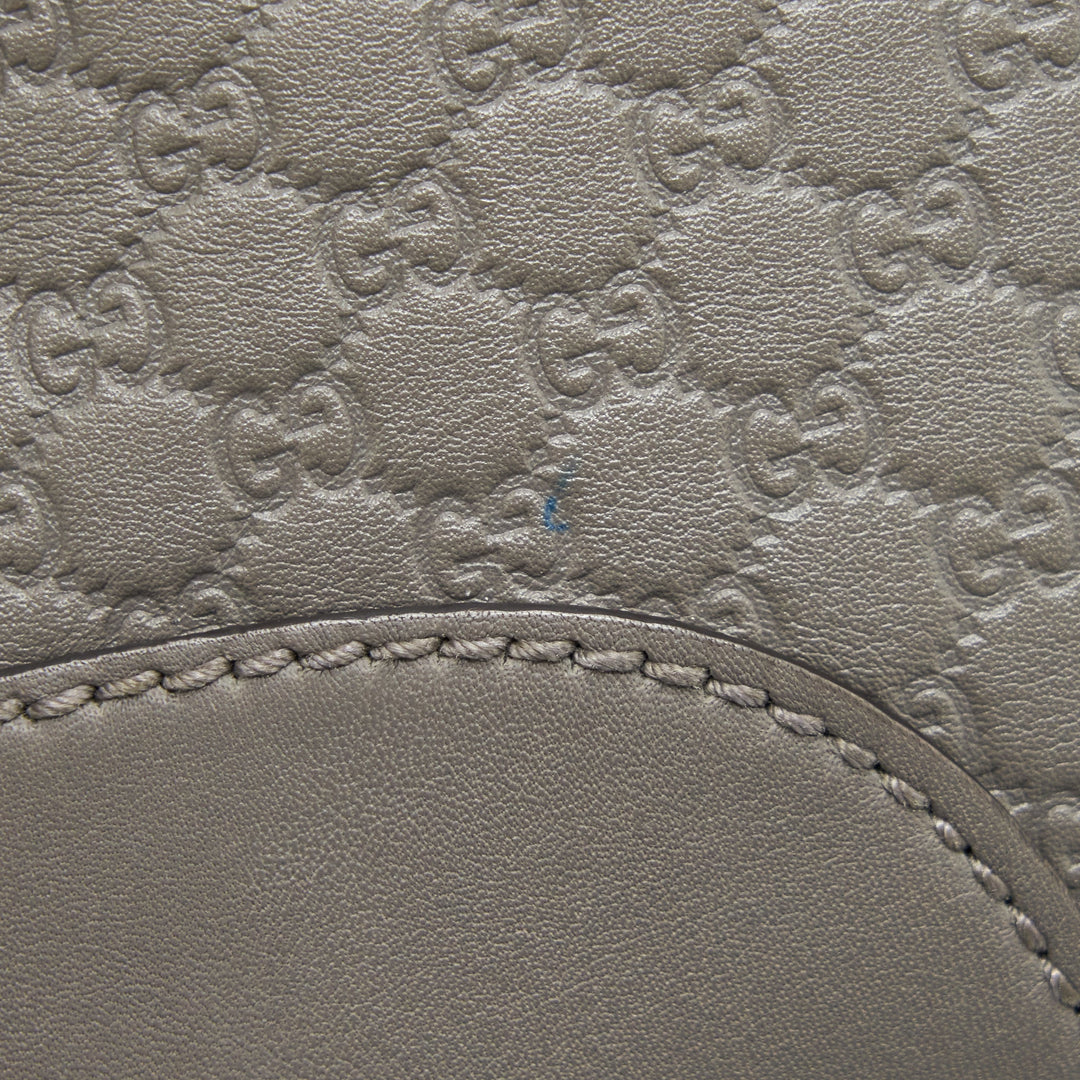 Gucci Guccissima Crossbody Bag Grey