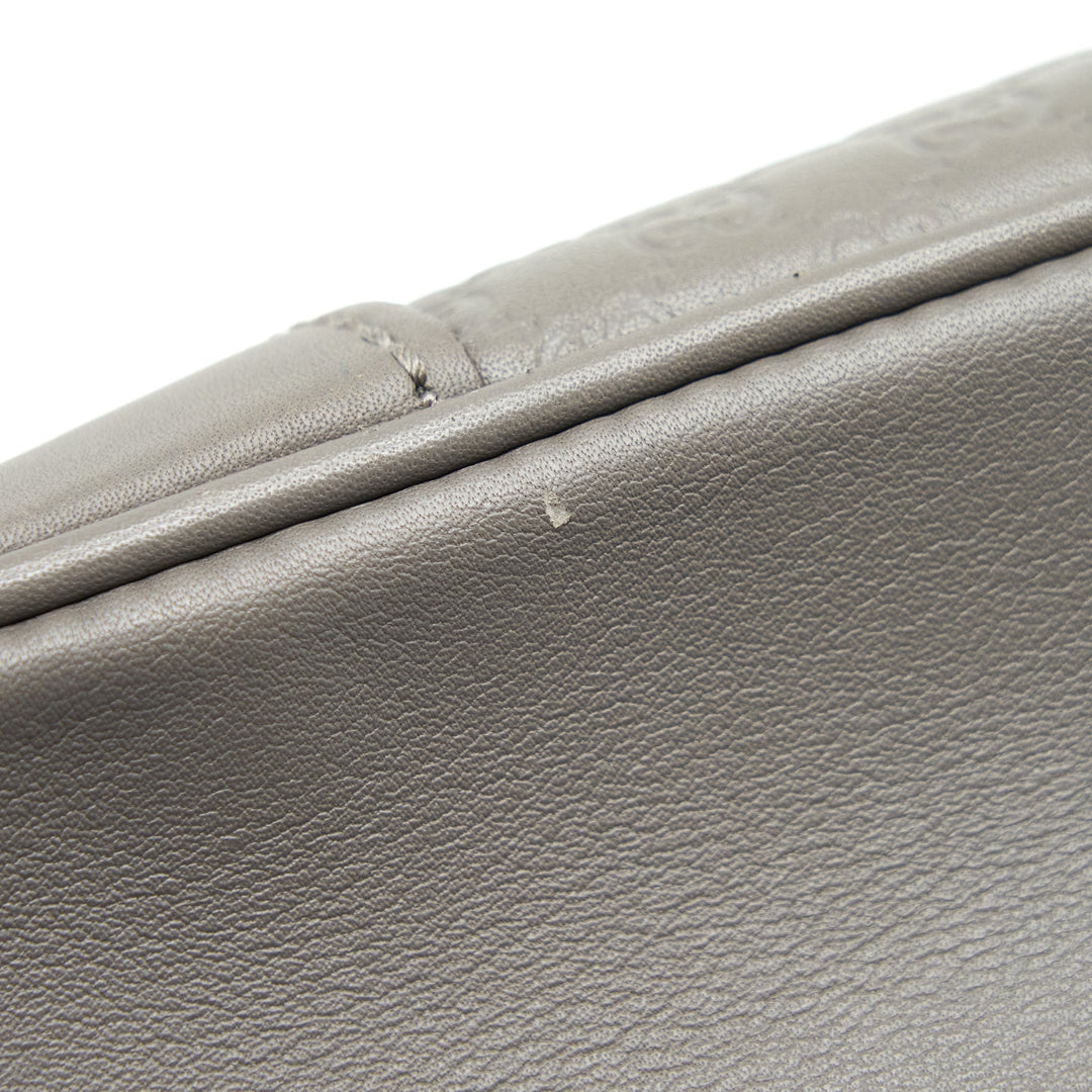 Gucci Guccissima Crossbody Bag Grey