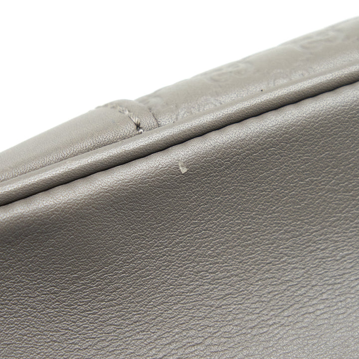 Gucci Guccissima Crossbody Bag Grey