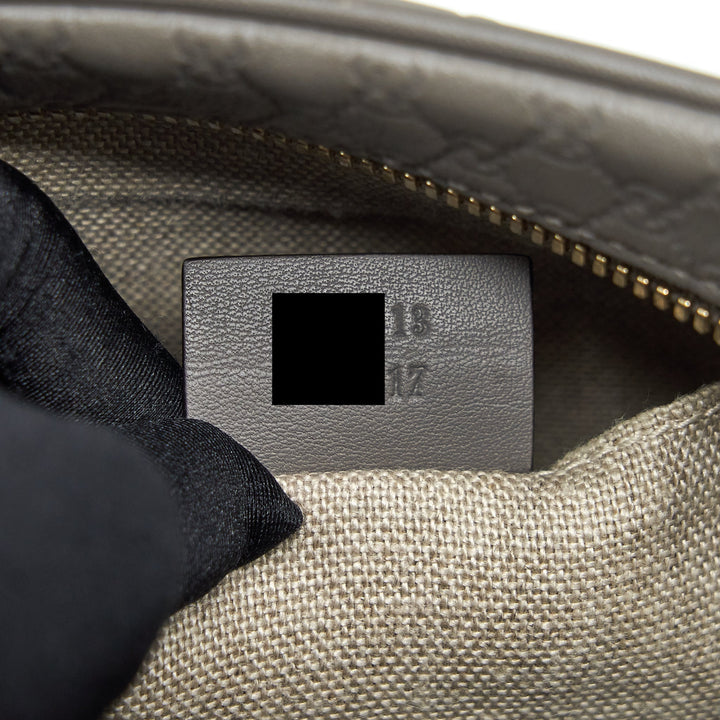Gucci Guccissima Crossbody Bag Grey