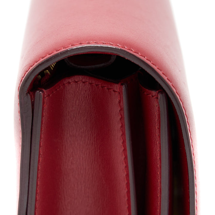 Celine Medium Classic Box Calfskin Red