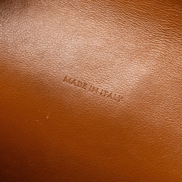 Top Quality Celine Wallet on strap Triomphe Canvas / Smooth Lambskin Tan