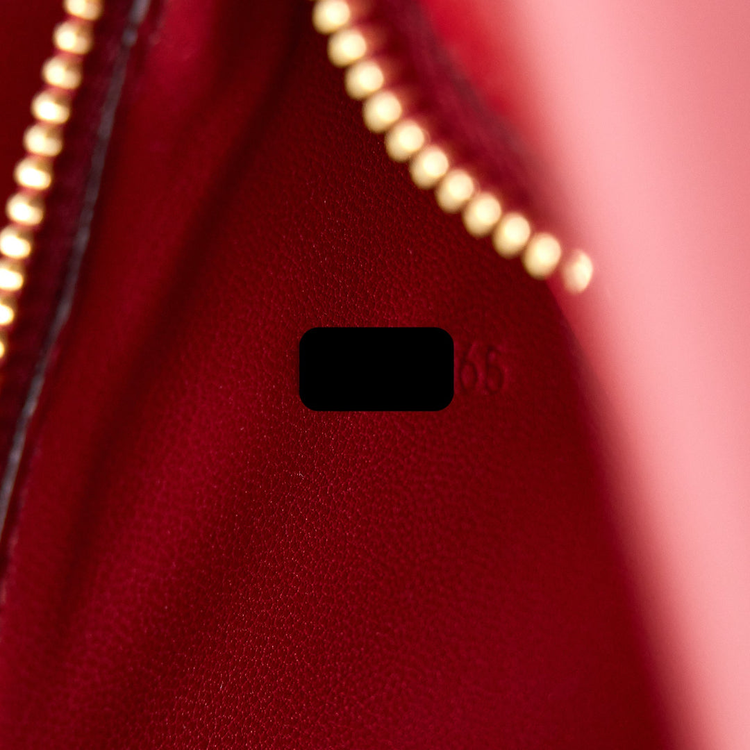Celine Medium Classic Box Calfskin Red
