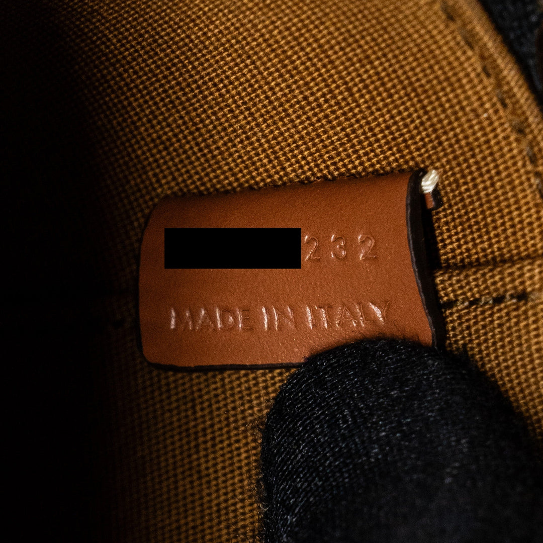 Top Quality Celine Mini Vanity Case Triomphe Canvas/Calfskin Tan
