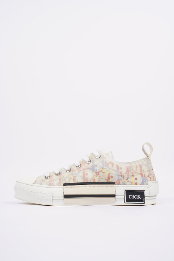 Christian Dior Womens B23 Low Top White / Multi EU 39 / UK 6
