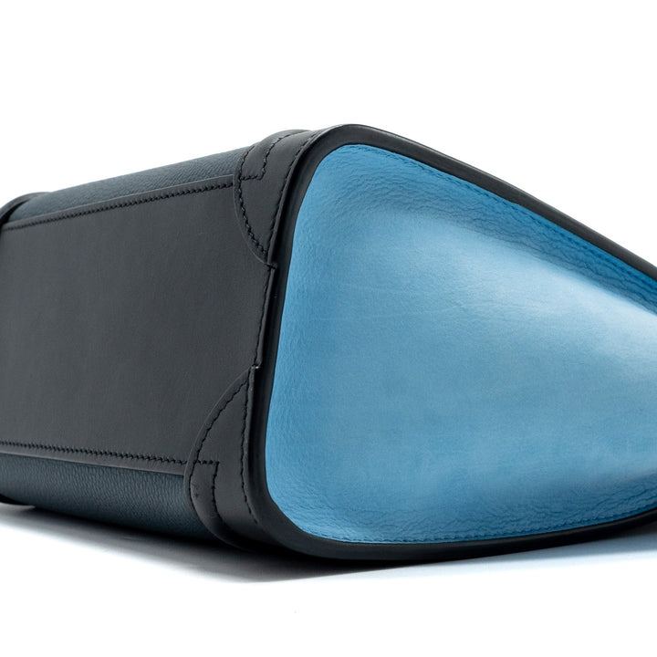 Celine Nano Luggage Bag Multi Colour blue/dark blue/black