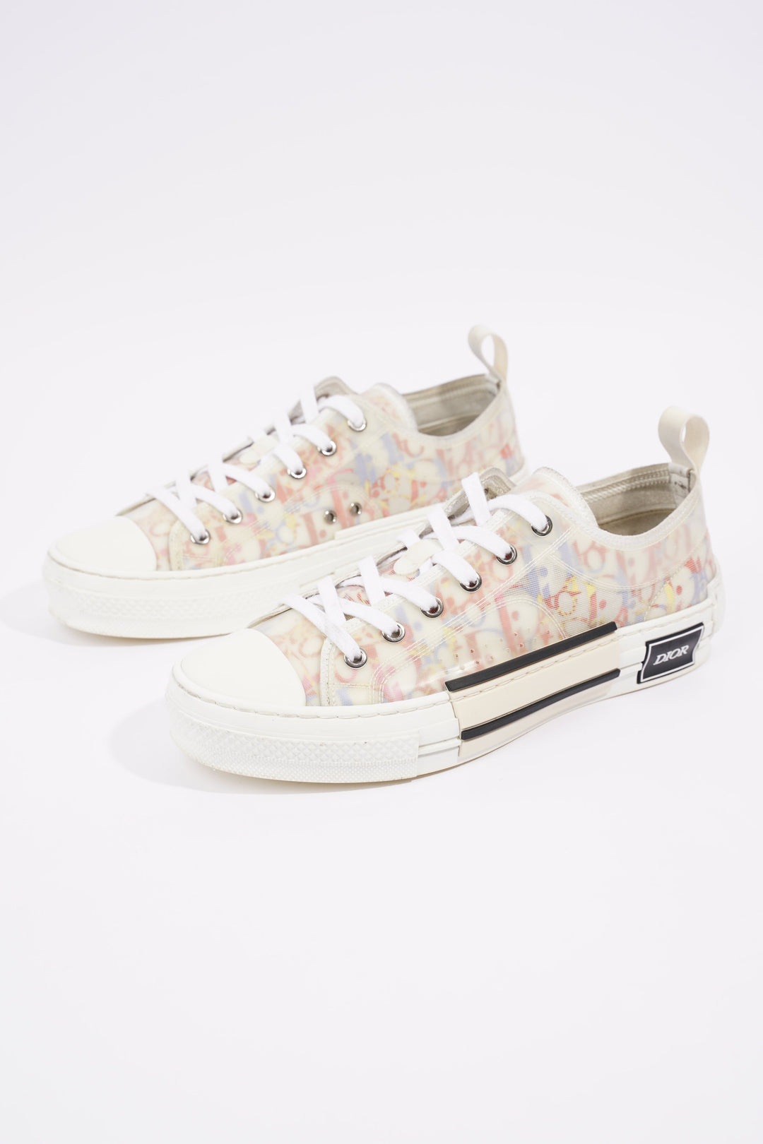 Christian Dior Womens B23 Low Top White / Multi EU 39 / UK 6