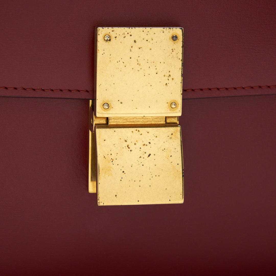 Celine Medium Classic Box Bag red
