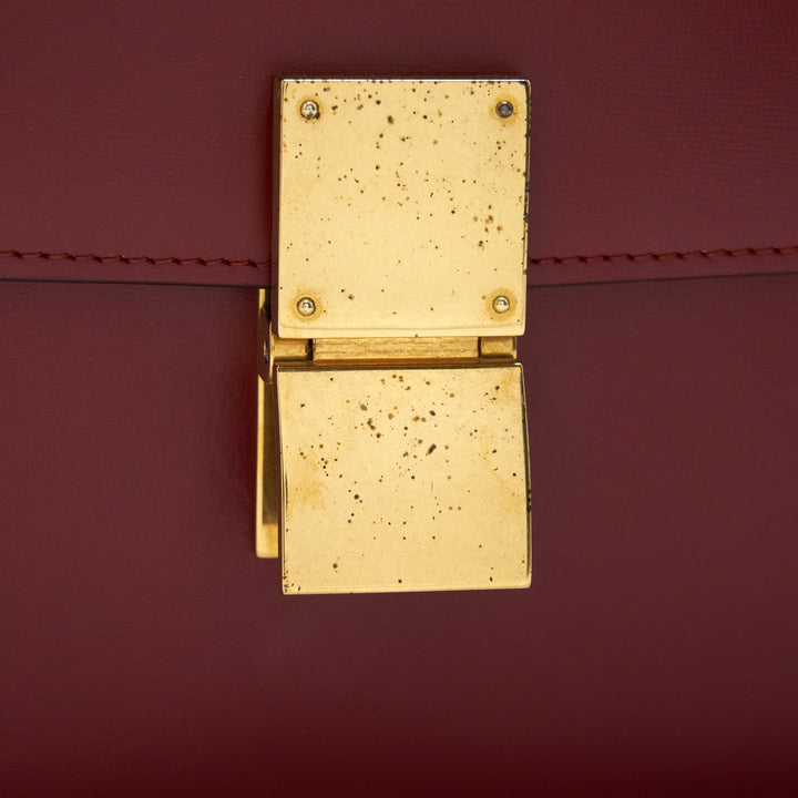 Celine Medium Classic Box Bag red