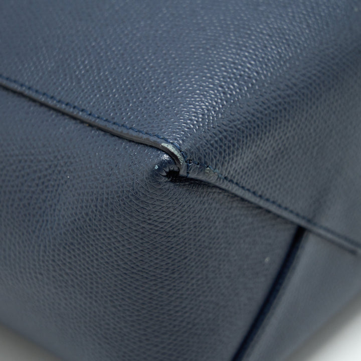 Top Quality Celine Small Vertical Cabas Bag Plum/Steel blue