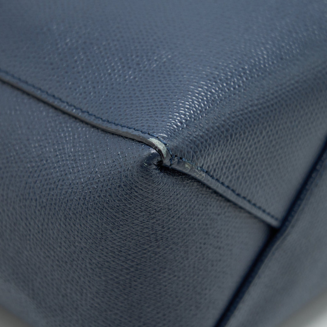 Top Quality Celine Small Vertical Cabas Bag Plum/Steel blue