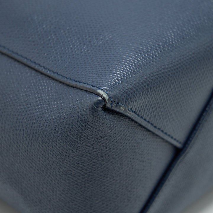 Top Quality Celine Small Vertical Cabas Bag Plum/Steel blue