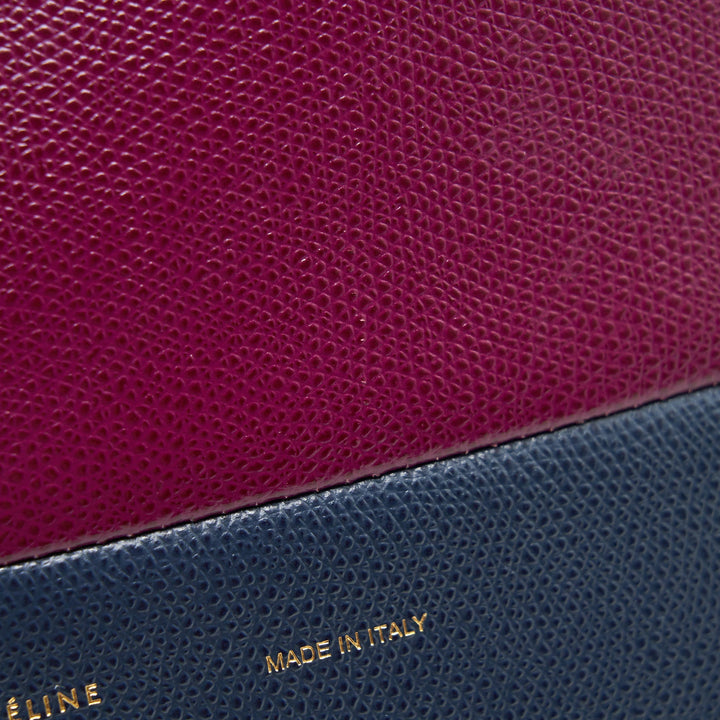Top Quality Celine Small Vertical Cabas Bag Plum/Steel blue