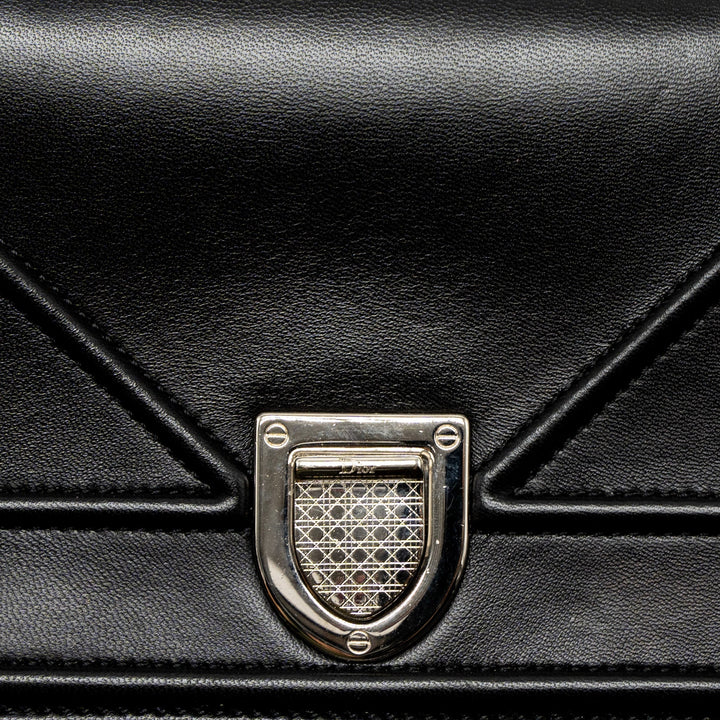 Top quality Dior Mini Top quality Diorama Bag Calfskin Black