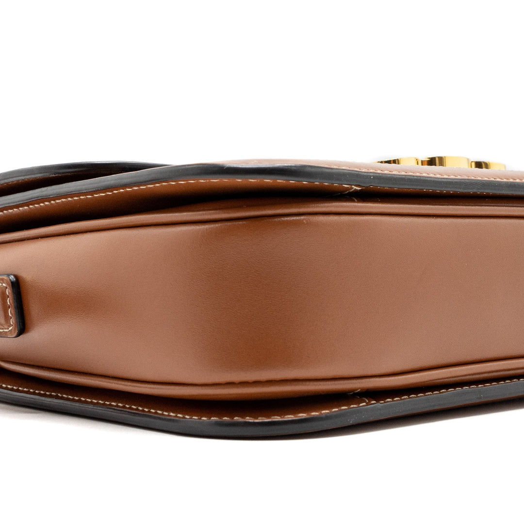 Celine Classic triomphe bag canvas / calfskin tan