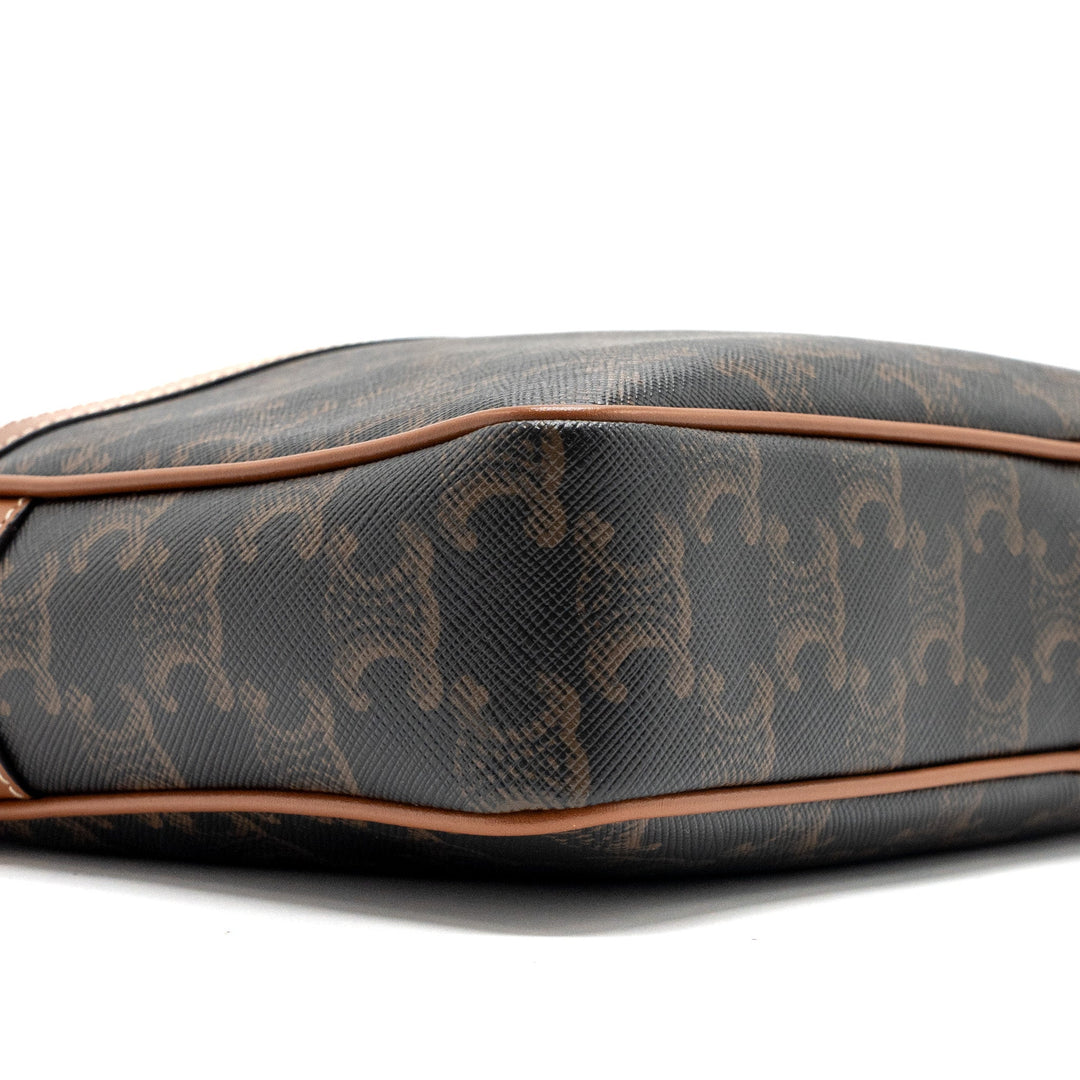 Celine patapans bag triomphe canvas/Leather brown