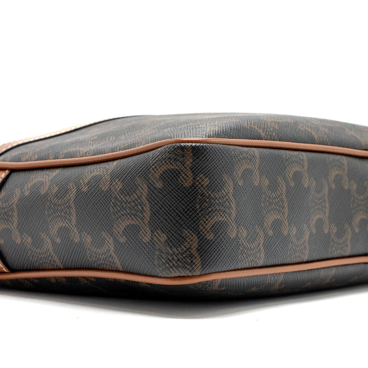 Celine patapans bag triomphe canvas/Leather brown