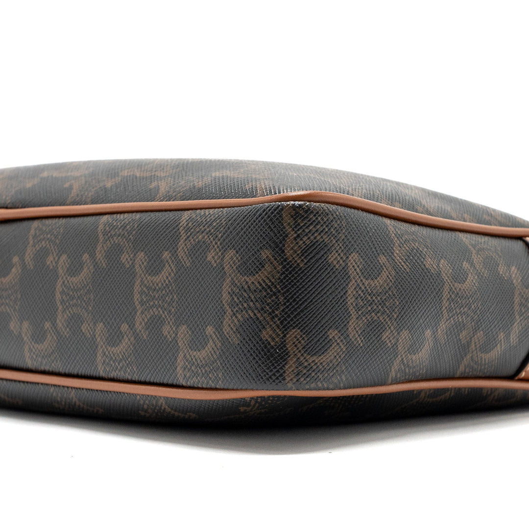 Celine patapans bag triomphe canvas/Leather brown