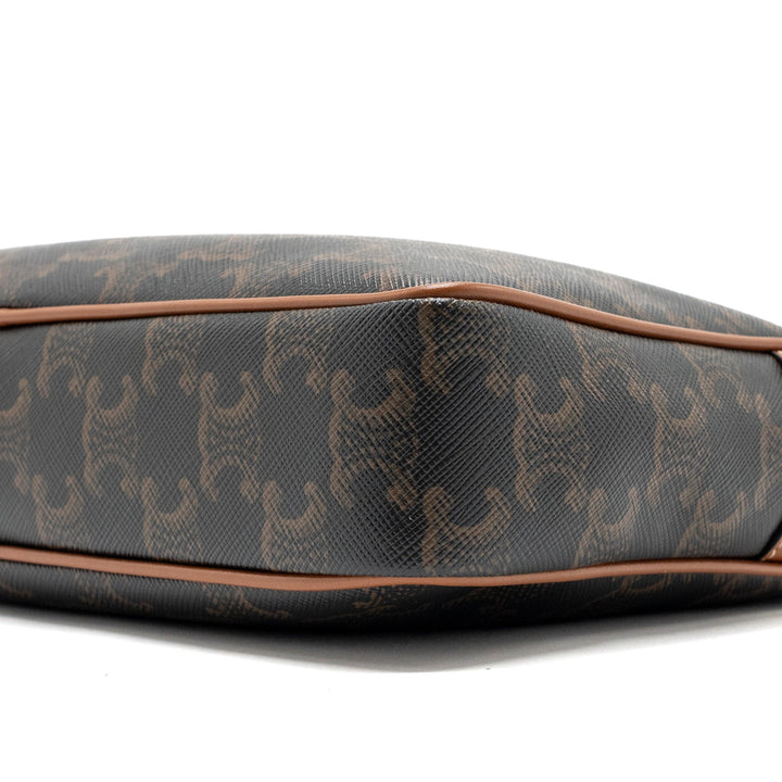 Celine patapans bag triomphe canvas/Leather brown