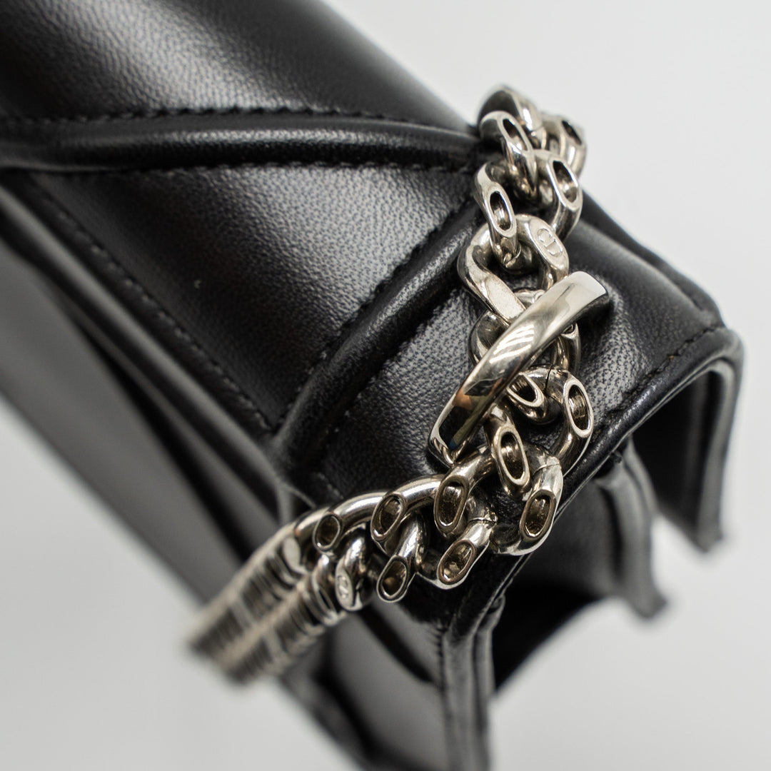 Top quality Dior Mini Top quality Diorama Bag Calfskin Black