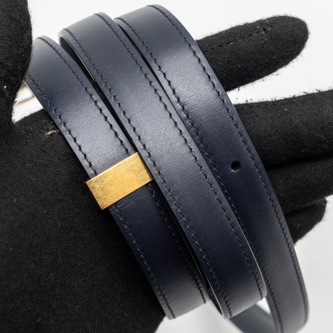 Celine mini box bag calfskin dark blue