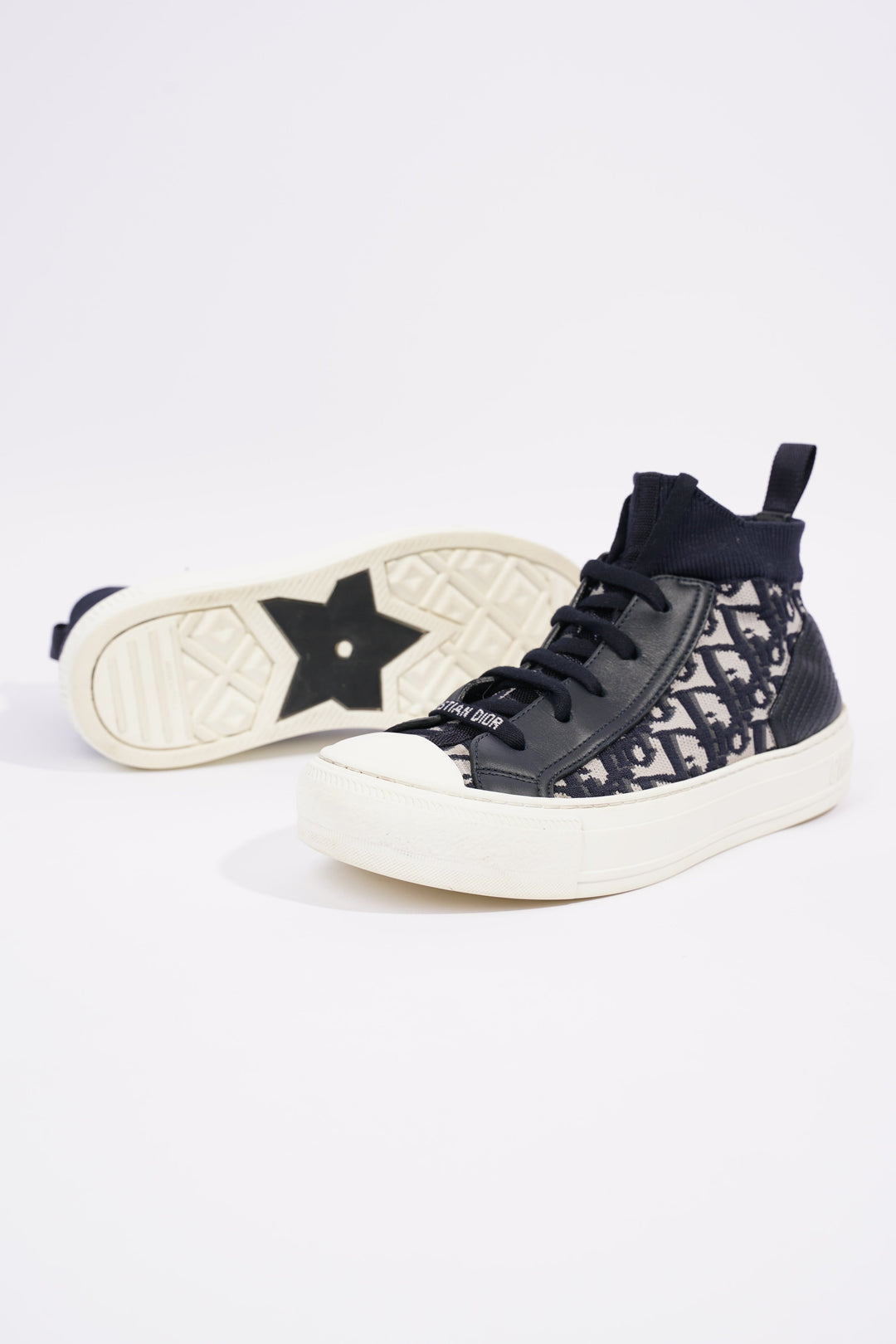 Christian Dior Womens Walk n' Dior Navy EU 35.5 / UK 2.5