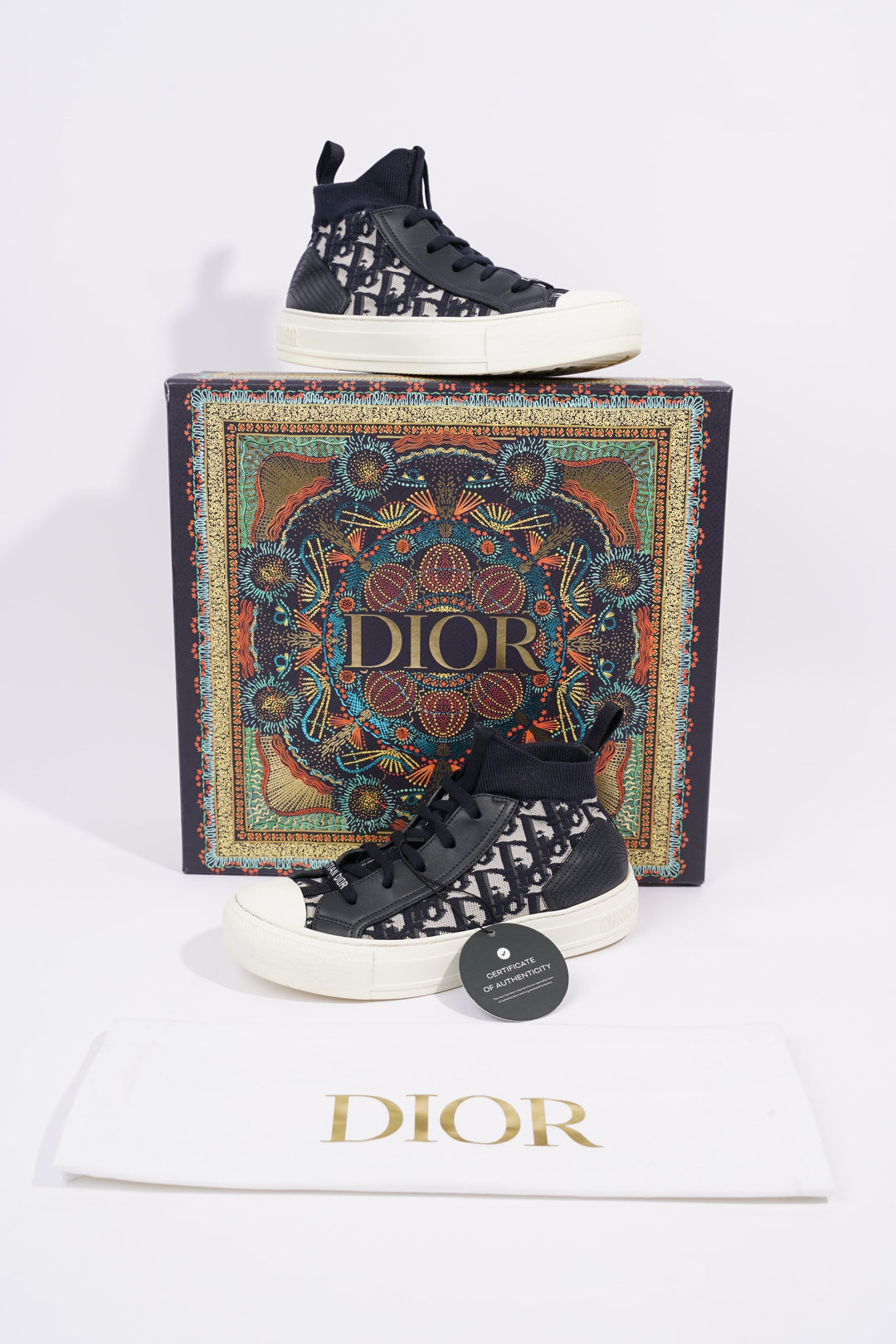 Christian Dior Womens Walk n' Dior Navy EU 35.5 / UK 2.5