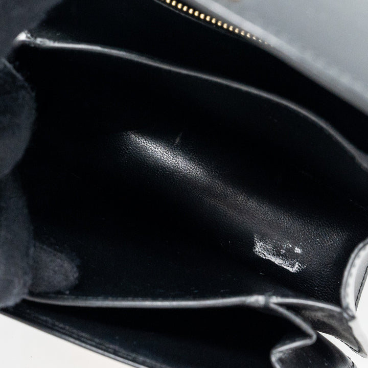 Celine mini classic box bag calfskin Black