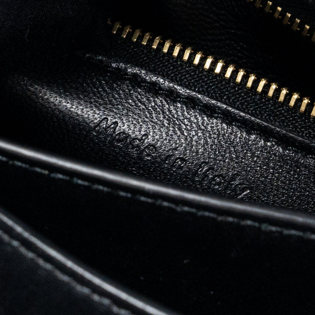 Celine mini classic box bag calfskin Black