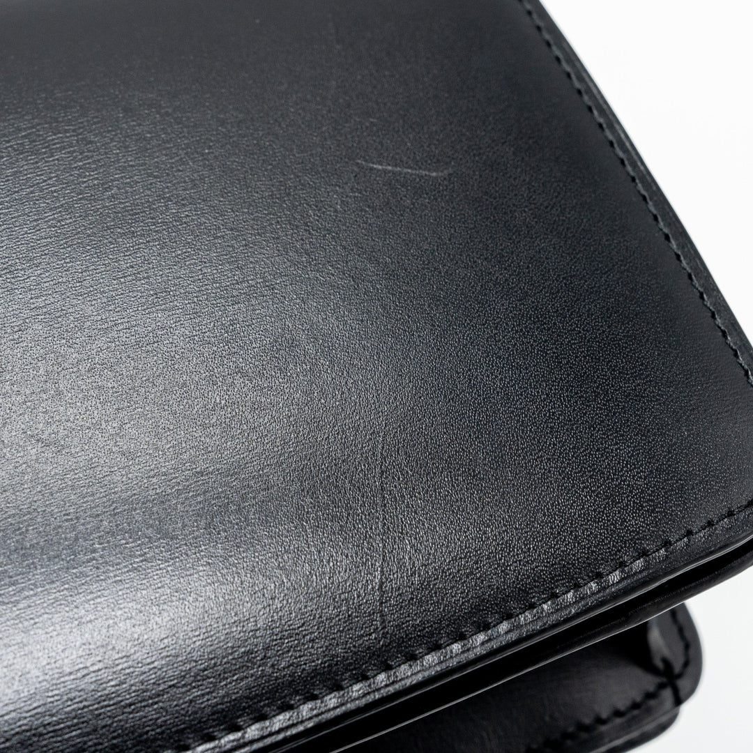 Celine mini classic box bag calfskin Black