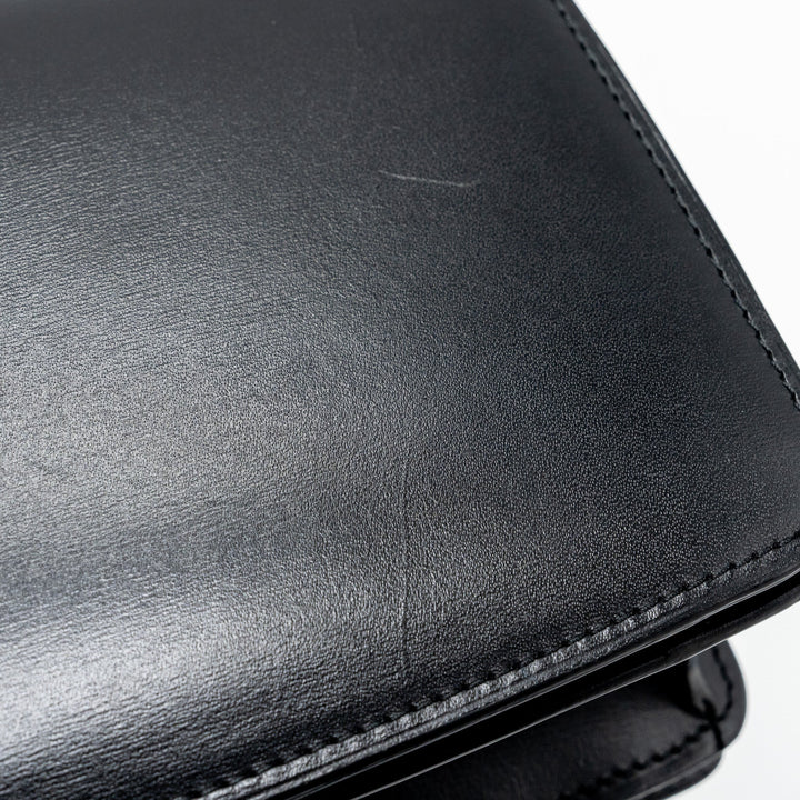 Celine mini classic box bag calfskin Black