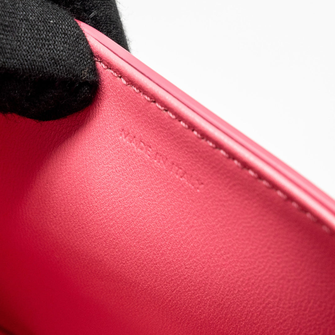 Top Quality Celine Triomphe Shoulder Bag Shiny Calfskin Flamingo