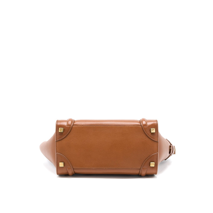 Celine Micro Luggage Bag Calfskin Brown