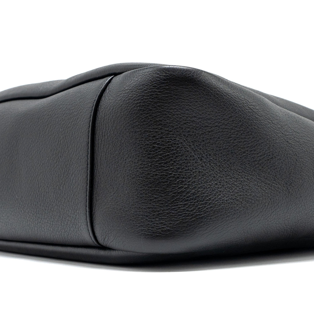 Saint Laurent/YSL Le 5 A 7 Supple Large Smooth Calfskin Black GHW
