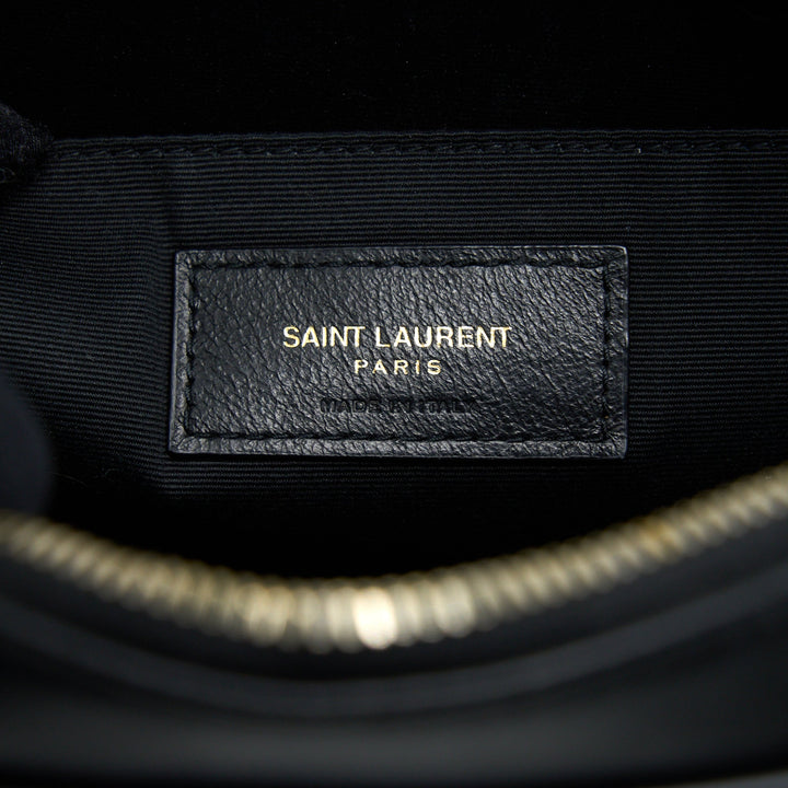 Saint Laurent/ YSL Lou Camera Bag Calfskin Black GHW
