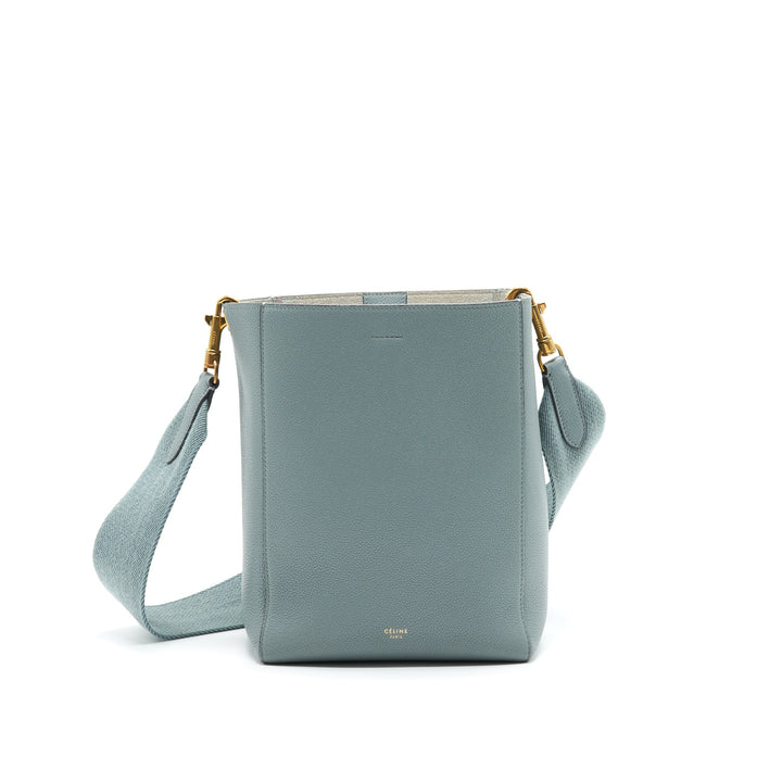 Top Quality Celine SMALL SANGLE BUCKET BAG IN GREY