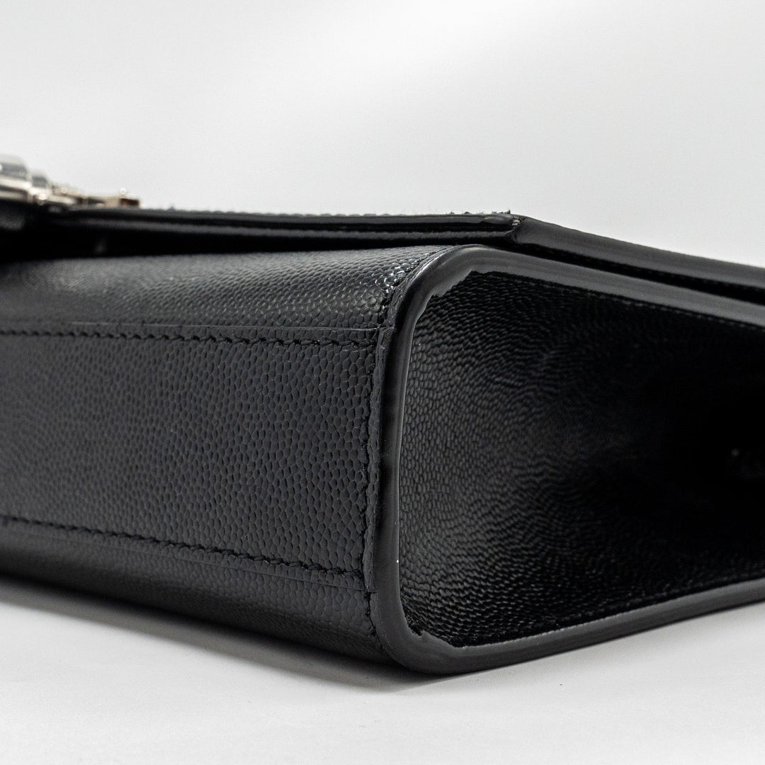 SAINT LAURENT /YSL Kate Medium Chain Bag With Tassel Calfskin Black SHW