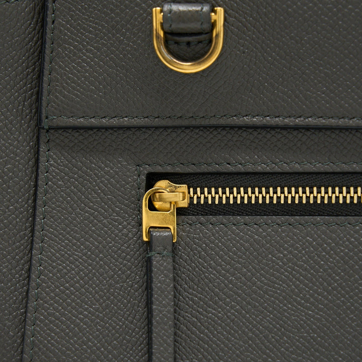 Celine Belt Bag Grained Calfskin Grey