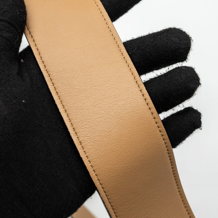 Celine Frame Bag Calfskin White/Brown