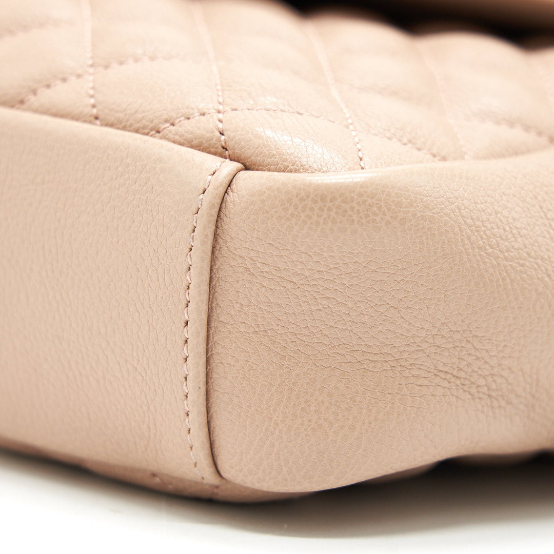 Saint Laurent Monogram Envelope Bag Dusty Rose
