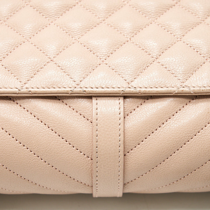 Saint Laurent Monogram Envelope Bag Dusty Rose