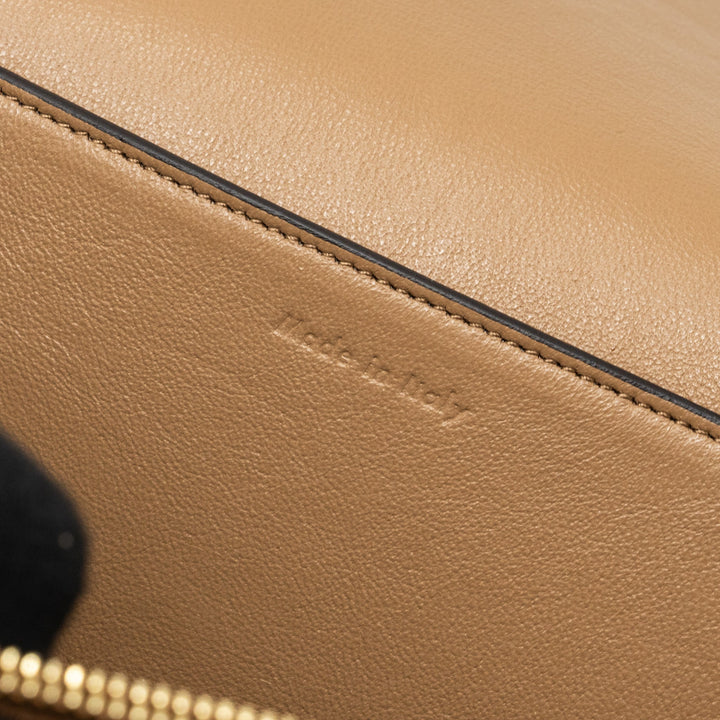 Celine Frame Bag Calfskin White/Brown